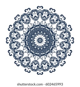 Round ornament. Vector illustration