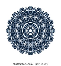 Round ornament. Vector illustration