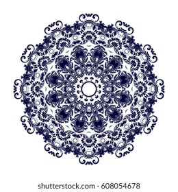 Round ornament. Vector illustration