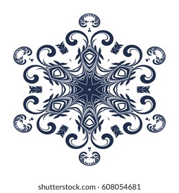 Round ornament. Vector illustration