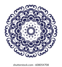 Round ornament. Vector illustration