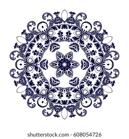 Round ornament. Vector illustration