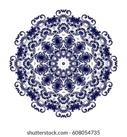 Round ornament. Vector illustration
