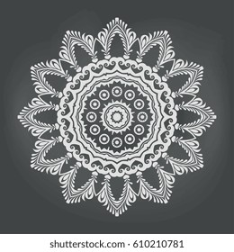 Round ornament. Vector illustration