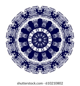 Round ornament. Vector illustration