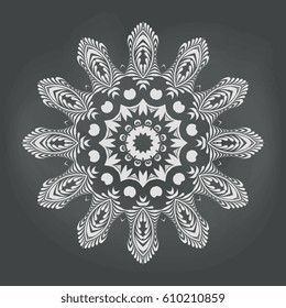 Round ornament. Vector illustration