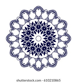 Round ornament. Vector illustration