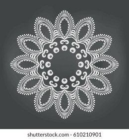 Round ornament. Vector illustration
