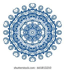 Round ornament. Vector illustration