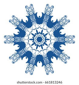 Round ornament. Vector illustration