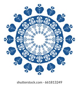 Round ornament. Vector illustration