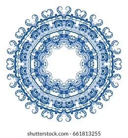 Round ornament. Vector illustration