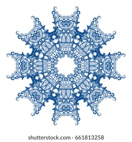 Round ornament. Vector illustration