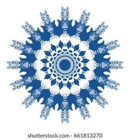 Round ornament. Vector illustration