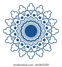 Round ornament. Vector illustration