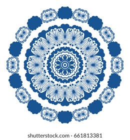 Round ornament. Vector illustration