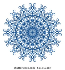 Round ornament. Vector illustration