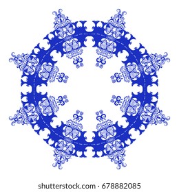 Round ornament. Vector illustration