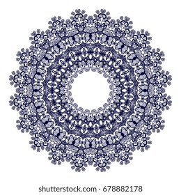 Round ornament. Vector illustration