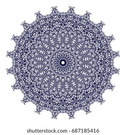 Round ornament. Vector illustration