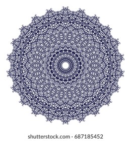 Round ornament. Vector illustration