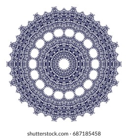 Round ornament. Vector illustration