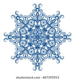 Round ornament. Vector illustration