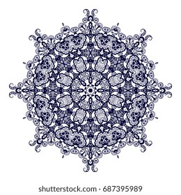 Round ornament. Vector illustration