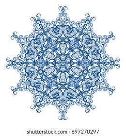 Round ornament. Vector illustration