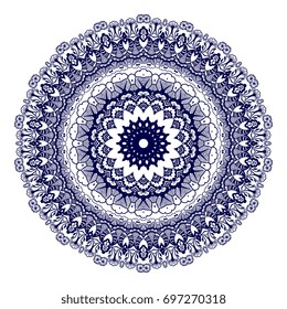 Round ornament. Vector illustration