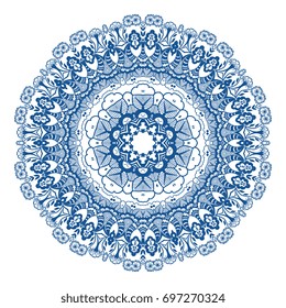 Round ornament. Vector illustration