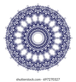 Round ornament. Vector illustration