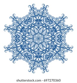 Round ornament. Vector illustration