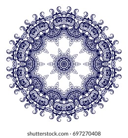Round ornament. Vector illustration