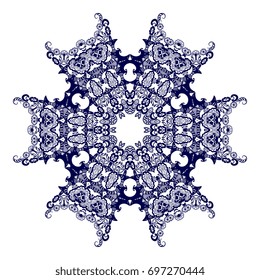 Round ornament. Vector illustration