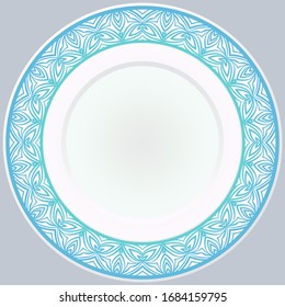 Round Ornament. Vector Illustration. For Modern Interiors Design, Wallpaper.