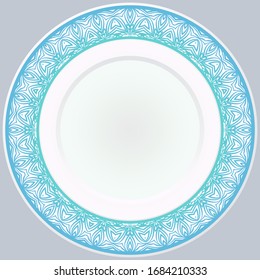 Round Ornament. Vector Illustration. For Modern Interiors Design, Wallpaper.
