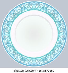Round Ornament. Vector Illustration. For Modern Interiors Design, Wallpaper.