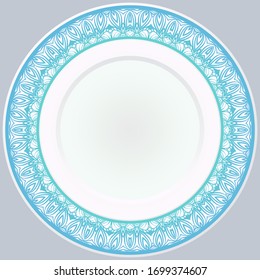 Round Ornament. Vector Illustration. For Modern Interiors Design, Wallpaper.