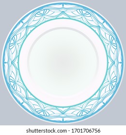 Round Ornament. Vector Illustration. For Modern Interiors Design, Wallpaper.