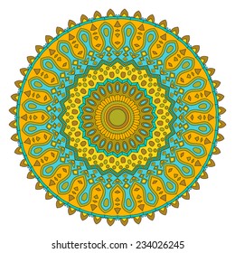 round ornament, vector pattern 