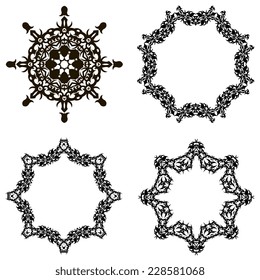 Round ornament. Vector spirograph