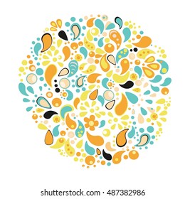Round ornament for your design