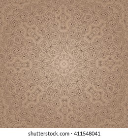 Round ornamental background. Vector art