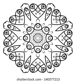 Round ornamental frame