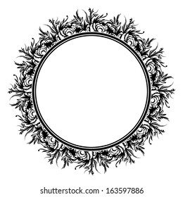 Round ornamental frame