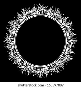 Round ornamental frame