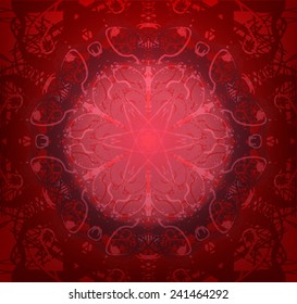 round ornamental geometric pattern