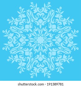 Round ornamental pattern. Vector element for your design