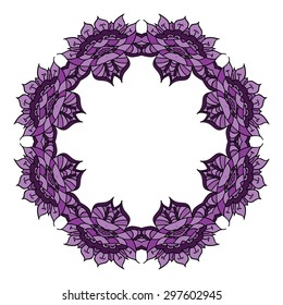 Round ornamental vector element